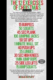 12 Excersises Of Christmas Tipit Holiday Workout Christmas Workout Circuit Workout