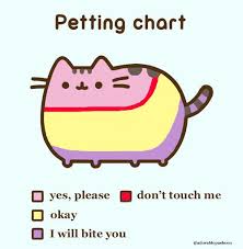Petting Chart All Cats Has A Bit Of Their Internal Chart Lol My Cat Definitely Has A Chart For Us Her Chart I M Pr Pusheen Cat Cat Jokes Kawaii Wallpaper