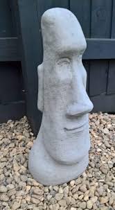 These statues are renowned worldwide and will certainly add culture to your garden. Garden Statues Lawn Ornaments Large 48cm Stone Moai Easter Island Head Tiki Statue Ornament Garden Patio Decor Garden Patio Fischkom At