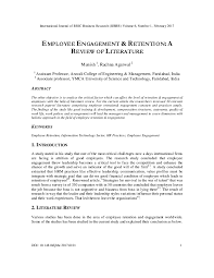 Engagement compensation and employee turnover intention employee turnover intention impact malaysia, 2017a). Pdf Employee Engagement Retention A Review Of Literature International Journal Of Bric Business Research Ijbbr Academia Edu