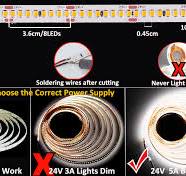 Amazon.com: JOYLIT 915LM/FT Ultra Bright White 24V LED Strip ...
