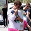 Tom daley, 26, is currently at his central london flat with his screenwriter husband dustin lance black, 45, and their toddler son robbie, along with tom's mother, amid the ongoing pandemic. 3