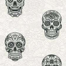Gray with white wood indoor wall basketball hoop gift | etsy. Sugar Skull Wallpaper Glitter Gothic Floral White Silver Black Textured Vinyl 4051315351987 Ebay
