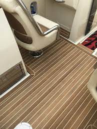 Teak Decks In White Caulking By Ideal Teak Boat Interior Design Teak Yacht Teak