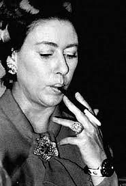 Princess Margaret she wasn't shy about smoking
