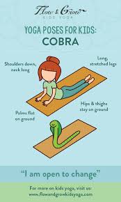 Yoga Poses For Kids Cobra Pose Kids Yoga Poses Yoga For Kids Preschool Yoga