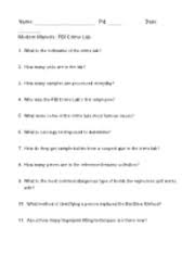 Fbi Crime Lab Vid Questions Name Pd Modernmarvels Fbicrimelab Date 1 2 3 4 5 6 Whatisserologytesti Course Hero