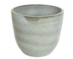 Sqowl 4 inch white ceramic succulent planter pot modern geometric planters with bamboo tray indoor or outdoor set of 3. Terracota Glazed Planter Round Off White Extra Large 47cm 49 99 Inspirations Wholesale