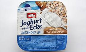 Kg (müller) is a chain of retail stores with headquarters in ulm, germany. Muller Joghurt Mit Der Ecke Griechischer Art Mandelcrunch Lebensmittelklarheit