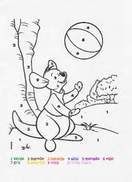 Dibujos Disney Para Colorear Con Numeros