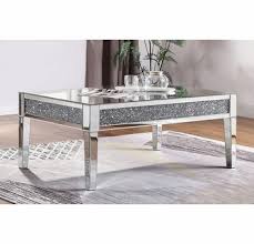İnfinity mirror coffee table, led light table, wooden coffee table, 3d mirror, music sync, sound reactive, color changing, remote control ashelart 5 out of 5 stars (24) $ 399.00 free shipping add to favorites infinity mirror table lucidvisionsstudio $ 800.00. Nysa Mirror Coffee Table With Faux Crystals Inlay By Acme