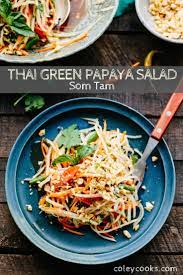 Thai Green Papaya Salad Coley Cooks Recipe Papaya Salad Green Papaya Salad Thai Green Papaya Salad