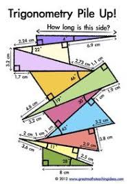 Trigonometry Pile Up Fun Activity For Advanced Students Extra Credit Trigonometry Trigonometry Worksheets Teaching Geometry