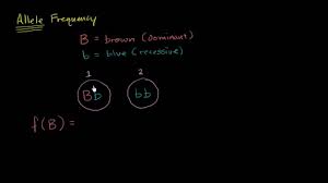 The frequency of the a allele (q). Hardy Weinberg Practice Khan Academy