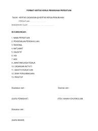 Download kertas kerja penubuhan persatuan. Format Kertas Kerja Penubuhan Persatuan