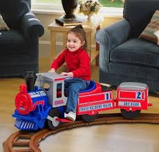Oh My Goodness Its A Ride On Train For Kids Awwwwwsome Peg Perego Santa Fe Express Thomas The Train Toys Ride On Train Toy Train