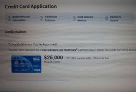 (visit navyfederal.org to learn more about this card's features). Navy Fed 25 000 Sl Myfico Forums 5486911