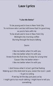 You listen to the blood flow in my veins. Bininoona On Twitter I Like Me Better Lyrics Https T Co Bp6dap2xi4 Less Than 1 Week Old Song Gosh I Like Me Better When I M With You Https T Co Pbzntyl6nb