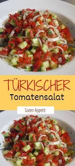 Turkischer Tomatensalat Einfache Rezepte Tomatensalat Rezepte Tomaten