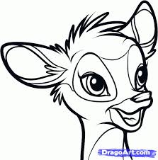 How To Draw Bambi Easy Step By Step Disney Characters Cartoons Draw Cartoon Charac Easy Disney Drawings Cartoon Drawings Of Animals Cartoon Drawings Disney