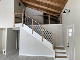 Modern idea for stair railings. Modern Farmhouse Diy Staircase Railing Ana White