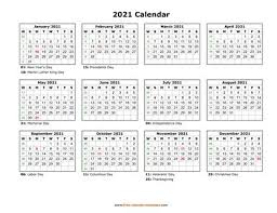Related posts by hipiin 2021 calendars, calendarstagged 2021, 2021 calendar, a4 paper size, calendar, calendar 2021, free download, printable, sunday start calendar. Printable Yearly Calendar 2021 Free Calendar Template Com