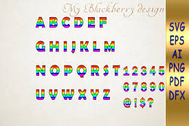 Download Gay Pride Lgbt Font Graphic By Talanpluss Creative Fabrica SVG Cut Files