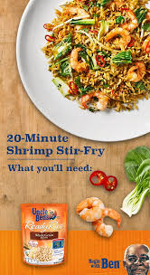 Ginger And Soy Shrimp Stir Fry Recipe Uncle Ben S Rice Recipes Recipe Recipes Seafood Recipes Tasty Ingredients