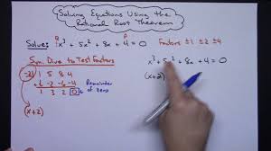 Solving Equations Using The Rational Root Theorem Rational Root Theorem Math Word Problems Solving Equations