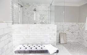 Bespoke cabinetry from form design. Shower Subway Tiles Bathroom Marble Tile Bathroom Calcutta Gold Marble Bathroom