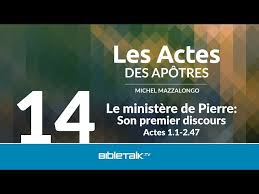 Survol des 66 livres de la bible. Le Ministere De Pierre Son Premier Discours Bibletalk Tv