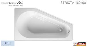 Kitchen & home select your cookie preferences we use cookies and similar tools to enhance your shopping experience, to provide our services, understand how customers use our services so we can make. Mauersberger Badewanne Stricta 160 X 90 Cm Acryl Kompakt Wanne Links L Impulsbad