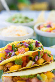Place the fish onto a clean plate and lightly pat it with a clean paper towel. Mahi Mahi Fish Tacos With Mango Salsa The Pure Taste