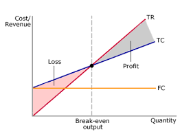 costs scale of production and break even analysis mr