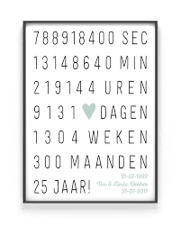 Huwelijk Jubileum Poster Gepersonaliseerde Poster