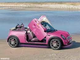 Pink Smart Car Pink Mini Coopers Girly Car Mini Cooper