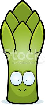 Download asparagus character images and photos. Cartoon Asparagus Smiling Vector Images