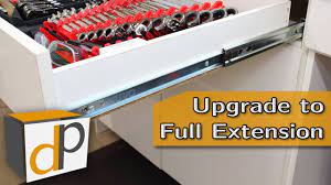 They're a great improvement for a space that's too small. How To Upgrade Drawer Slides Roller To Full Extension Youtube