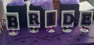 Bridal Wedding Shower Party Ideas Photo 7 Of 8 Purple Bridal Shower Bridal Shower Decorations Bridal Shower