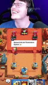 Bernard's Stationäre Option bei Clash Royale