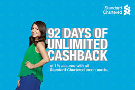 Temporarily no cashback on standardchartered. Sc Festive 19 Offer 1 Unlimited Cashback On Standard Chartered Credit Cards Cardinfo