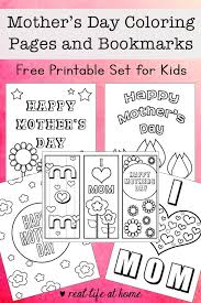 40+ bookmark coloring pages for printing and coloring. Free Mother S Day Coloring Pages And Bookmarks Printable Set