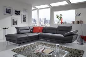 Beau design avec un beau revêtement gris clair en polyéthylène. Affec X Canape D Angle Design Convertible 5 Places