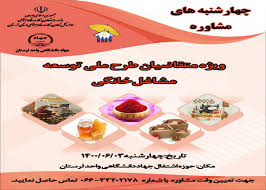 طرح ملی توسعه مشاغل خانگی