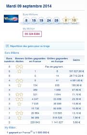 La récupération des gains liés à ce tirage n'est plus disponible car la période de 60 jours depuis le tirage fixée par le règlement tirage du vendredi 11 décembre 2020. Resultat Euromillions My Million Mardi 9 Septembre Numero Gagnant Gagner Au Loto Et A Euro Millions