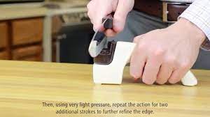 Cutco knife sharpener knifes white right handed or left handed instructions. Cutco Cutlery Sharpening Instructions Facebook