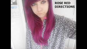 I've been using directions hair dye for a few years now and almost every time the colours ive. From Blue Green To Rose Red With Directions Hair Dye Youtube