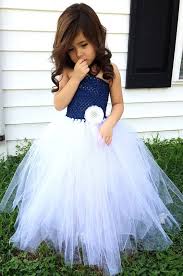 Newborn Size 12 Navy Blue And White Flower Girl Tutu Dress Flower Girl Dresses Tutu Flower Girl Dresses Blue Long Flower Girl Dresses