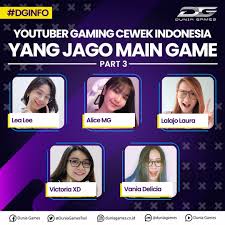 Set/bundle favorit 12 youtubers free fire indonesia!gk nonton nyesel! Dunia Games Inilah Daftar Youtuber Gaming Cewek Facebook