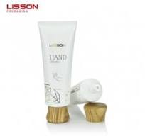 Customized Cosmetic Lotion Tube Packaging With Wood Cap ...
